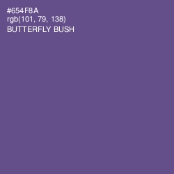 #654F8A - Butterfly Bush Color Image